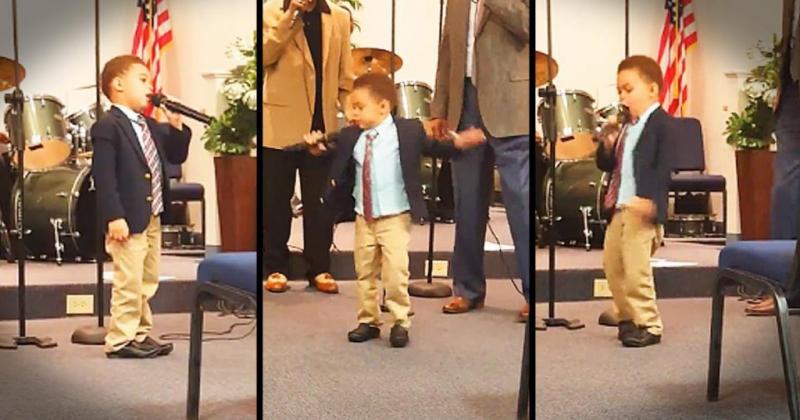 Viral: Niño de 4 años conmueve liderando alabanza en iglesia