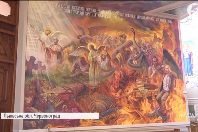 Iglesia católica pone Putin en el infierno, comparándolo con Hitler