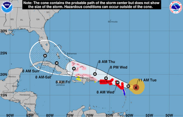 El huracán Irma pone en máxima alerta a las islas del Caribe y Florida