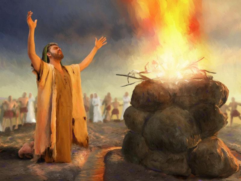 Elías restaura el altar