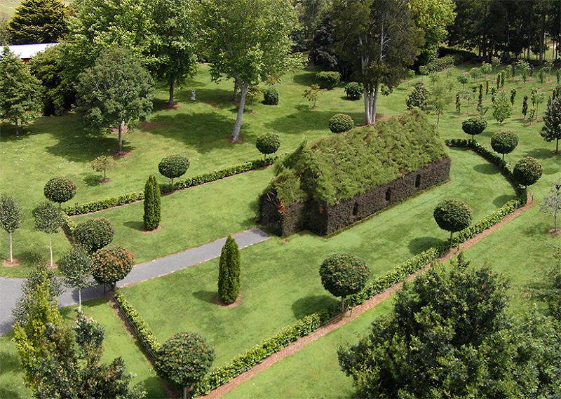 Hombre sorprende al crear templo sólo con árboles y plantas vivas