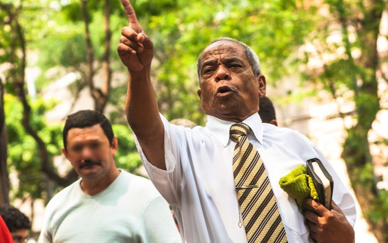 “Cristo viene”: la voz de un hombre en las calles de Nueva York