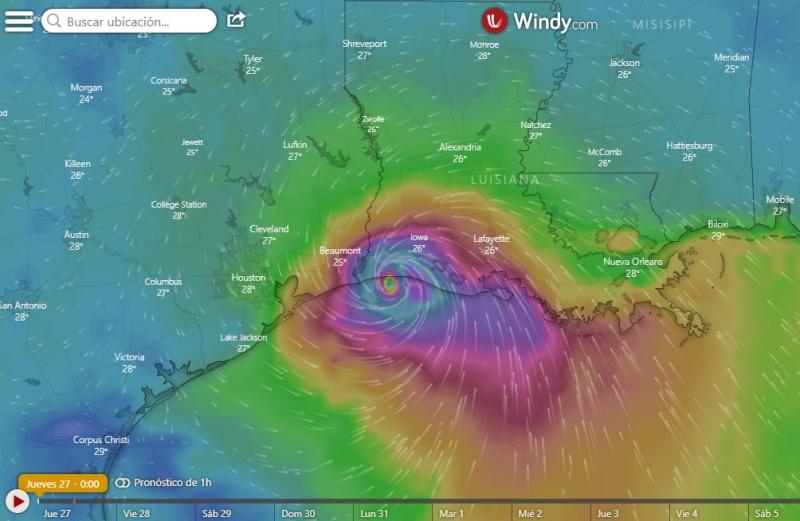Luisiana golpeada por Huracán Laura, ¡continúa la alerta!