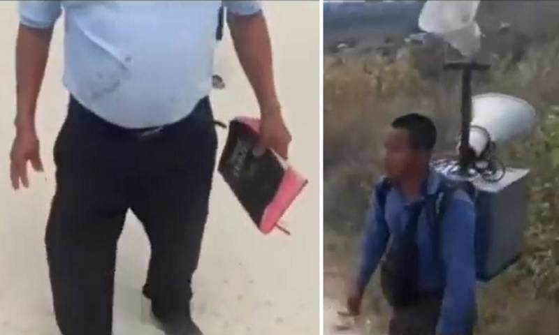Pastor es atacado y le roban su Biblia mientras predicaba en las calles