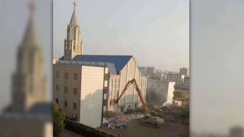 Gobierno Chino derriba cruz de una “iglesia autorizada”