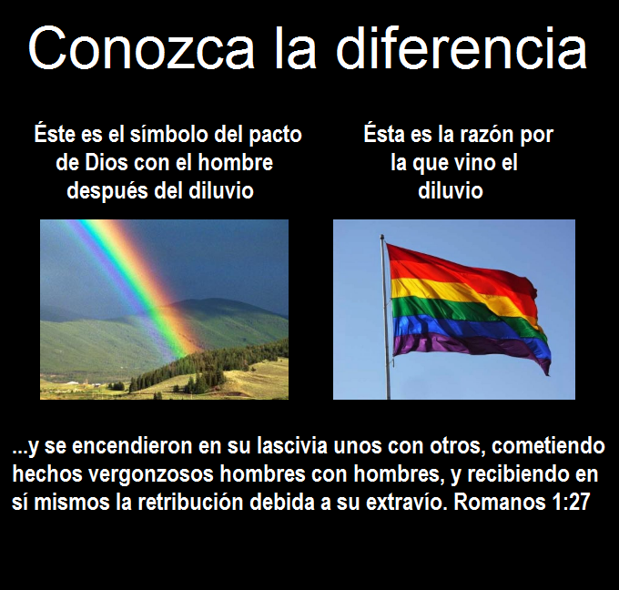 Arco iris vs Bandera LGBT