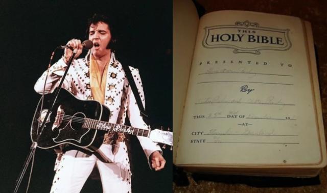 Biblia usada por Elvis Presley revela más sobre la fe del cantante