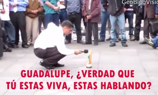 Pastor provoca trifulca por romper imagen de Virgen de Guadalupe