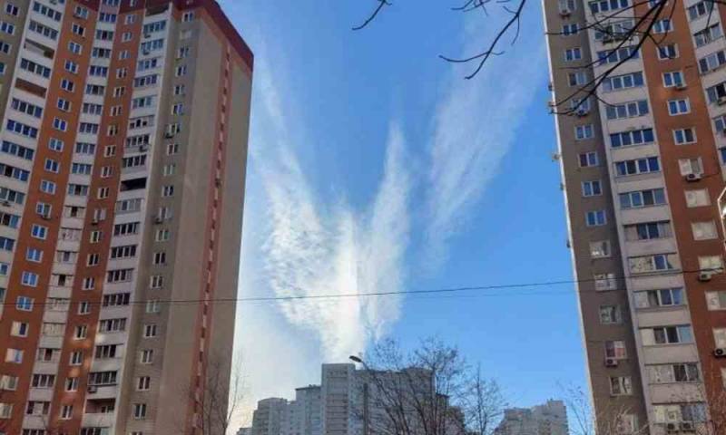 Foto de supuesto ángel en Ucrania anima a los ciudadanos